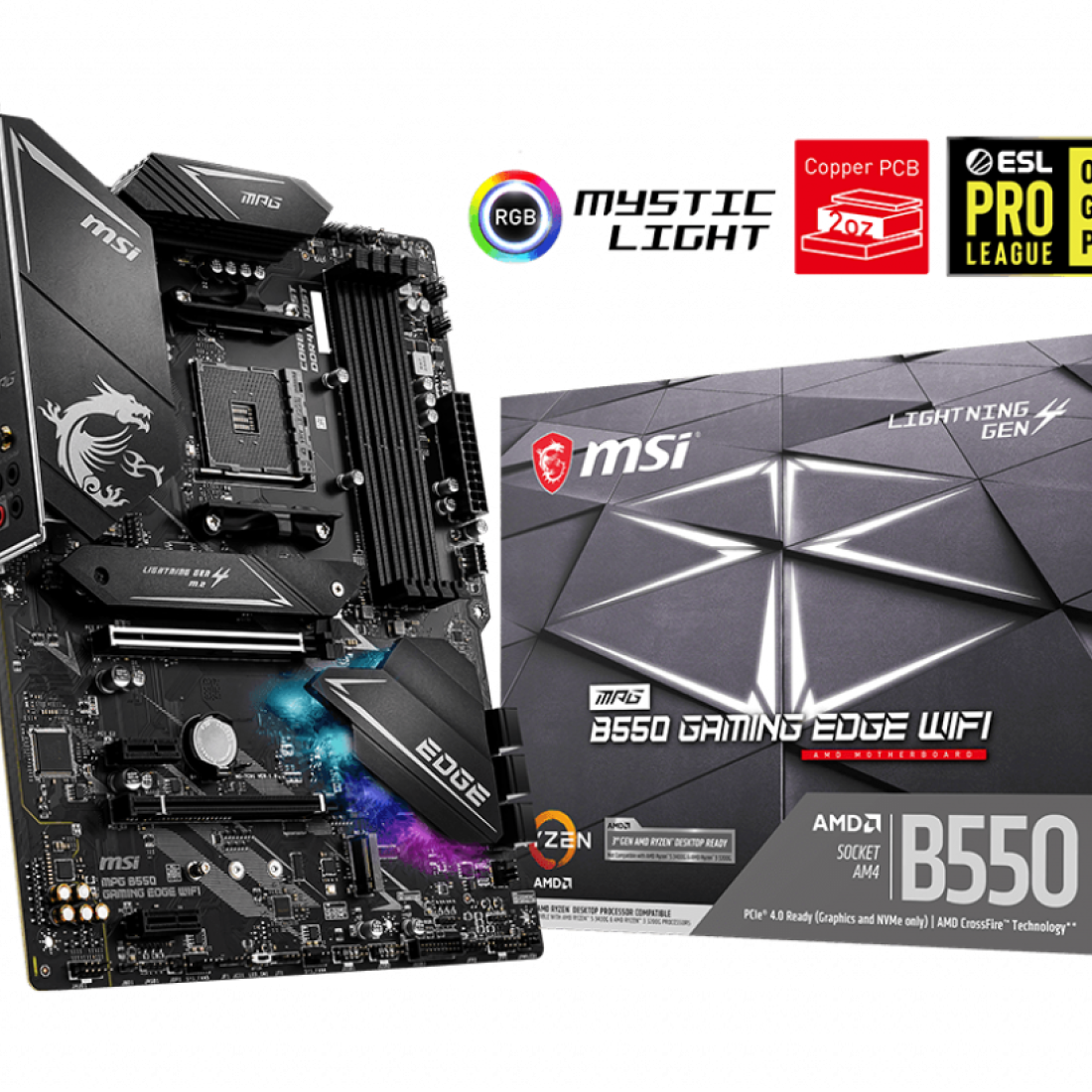 MSI MPG B550 GAMING EDGE WIFI MOTHERBOARD - TLG GAMING INDIA